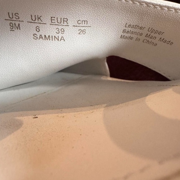 Franco Sarto Samina White Leather Wedge Sandals - Picture 6 of 8